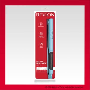 Revlon Lasting Brilliance Digital Hair Flat Iron | Fast, Smooth and Shiny Styling, (1 in)