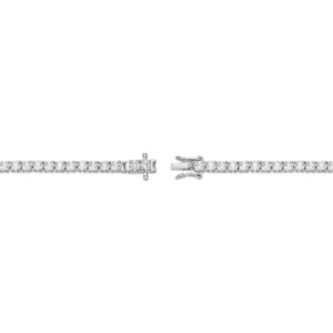 Lavari Jewelers 6 Carat Lab Grown Diamond Tennis Bracelet for Women - 925 Sterling Silver 7.25 Inches Long Bracelet (G-H, VS2-SI1, 6 cttw) Box with Tongue and Safety Clasp