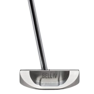 Bell IV Upright Lie Full-Mallet 390 Golf Putter (79 Degree Lie) + Winn Dri-Tac Dark Gray Jumbo Grip (Right, 36)