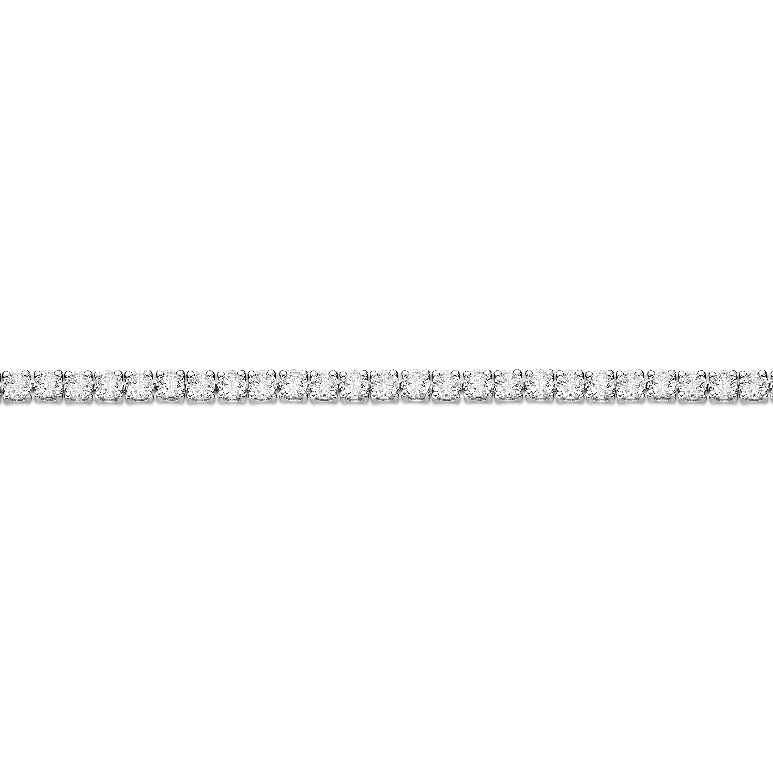 Lavari Jewelers 6 Carat Lab Grown Diamond Tennis Bracelet for Women - 925 Sterling Silver 7.25 Inches Long Bracelet (G-H, VS2-SI1, 6 cttw) Box with Tongue and Safety Clasp