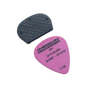 Delrin Guitar Pick with Removable Dynamic Knurl Rubber Grip 6 Piece Assortment Pack