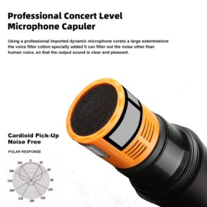 GD Guarda Wireless Microphone, US-88 Pro, MIC with Echo, Treble & Volume Control, UHF Handheld Dynamic Microphone with Rechargeable Receiver for Singing Karaoke Speech