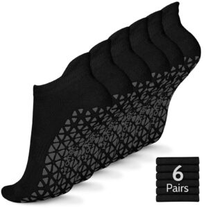 non slip yoga socks with grips for pilates, ballet, barre, barefoot,bikram,hospital anti skid socks for women and men