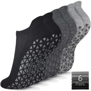 non slip yoga socks with grips for pilates, ballet, barre, barefoot,bikram,hospital anti skid socks for women and men