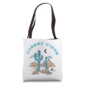 Desert Vibes Cactus Landscape Traveler RVing Vanlifers Tote Bag