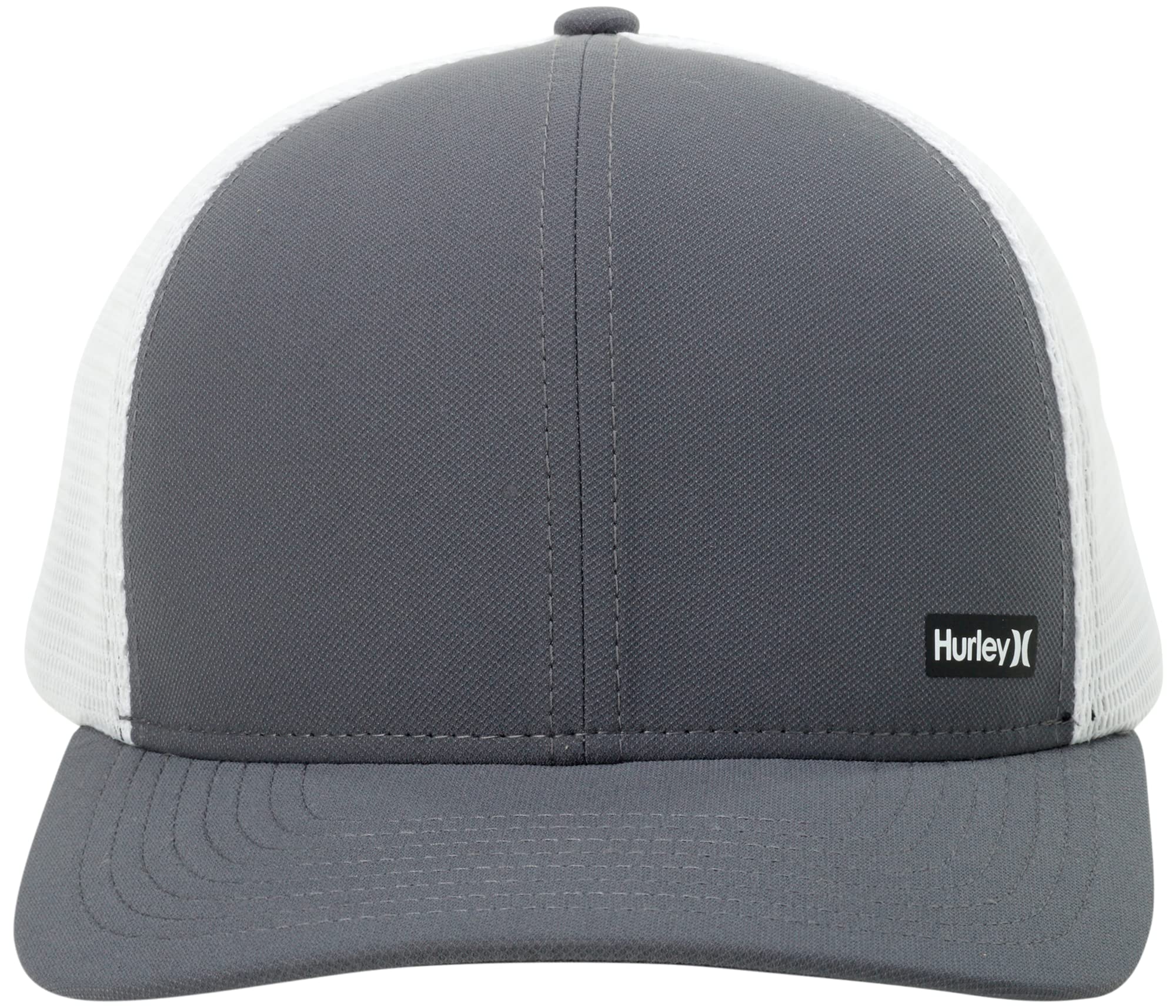 Hurley Men's Caps - H2O-Dri League Baseball Caps for Men with Snapback Closure - Classic Mens Trucker Hats (S-XL), Grey/White