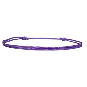 Purple cord Bracelet for Men or Women Adult Unisex - Purple Ribbon Alzheimer domestic violence awareness lupus Crohn's disease Awareness Jewelry - Adjustable - Surfer