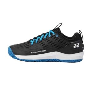 YONEX Men's Power Cushion Eclipsion 3 Tennis Shoes, Black/Blue (US Size 11.5)