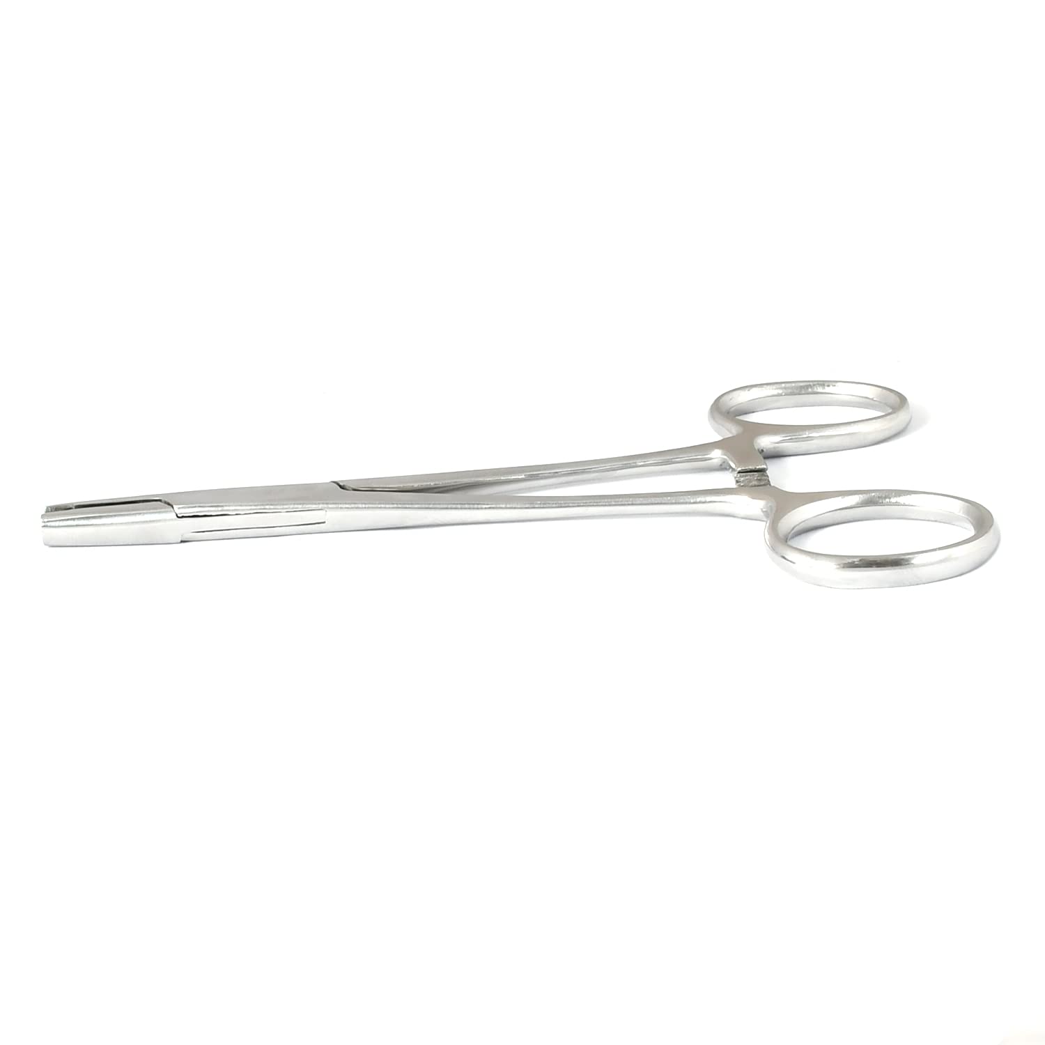 OdontoMed2011 Dermal Anchor Tube Hemostat Forceps for Dermal Tops Anchor Holder Piercing Tools 3mm Dermal Top 5" Length High Polish Stainless Steel