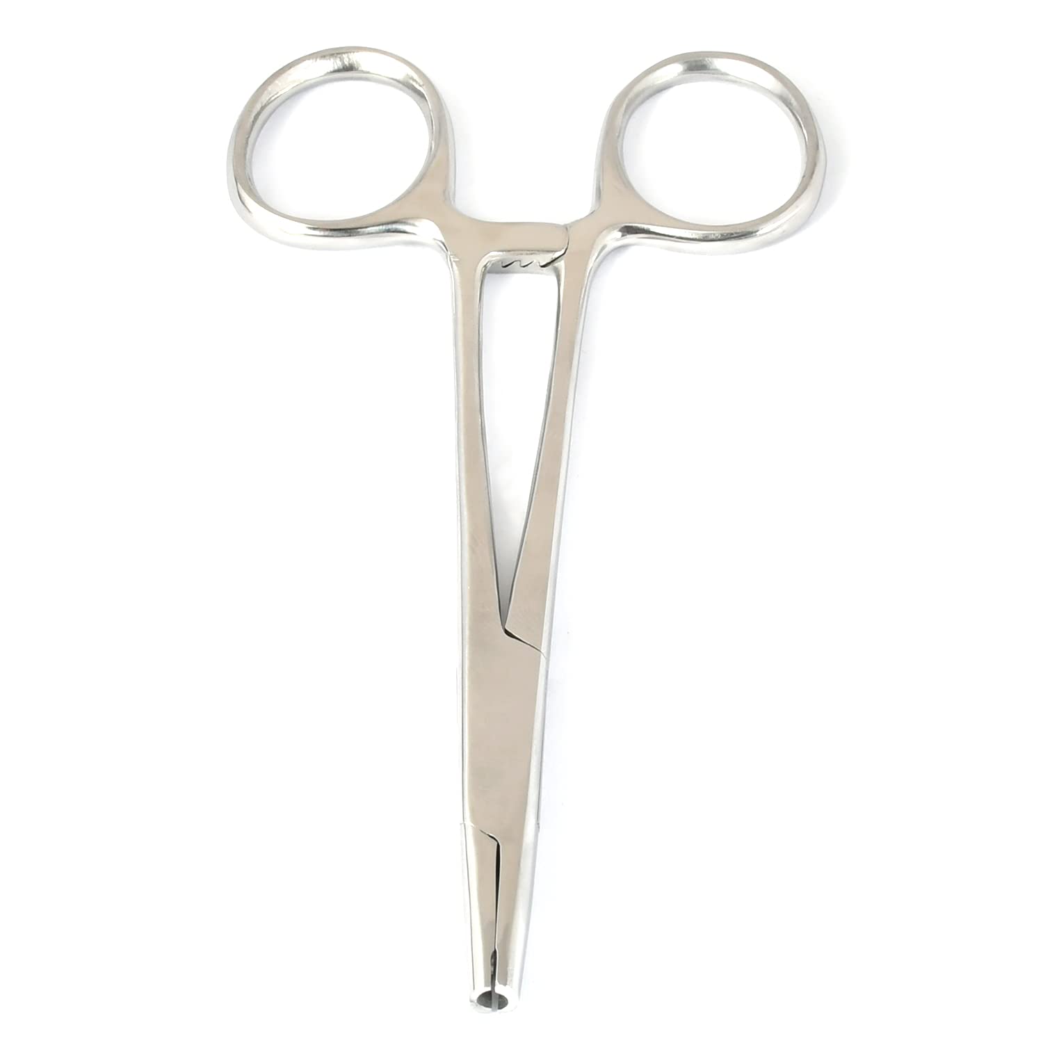 OdontoMed2011 Dermal Anchor Tube Hemostat Forceps for Dermal Tops Anchor Holder Piercing Tools 3mm Dermal Top 5" Length High Polish Stainless Steel