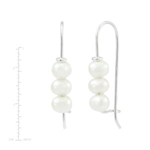 Silpada 'Dots of Joy' Freshwater Cultured Pearl Drop Earrings in Sterling Silver