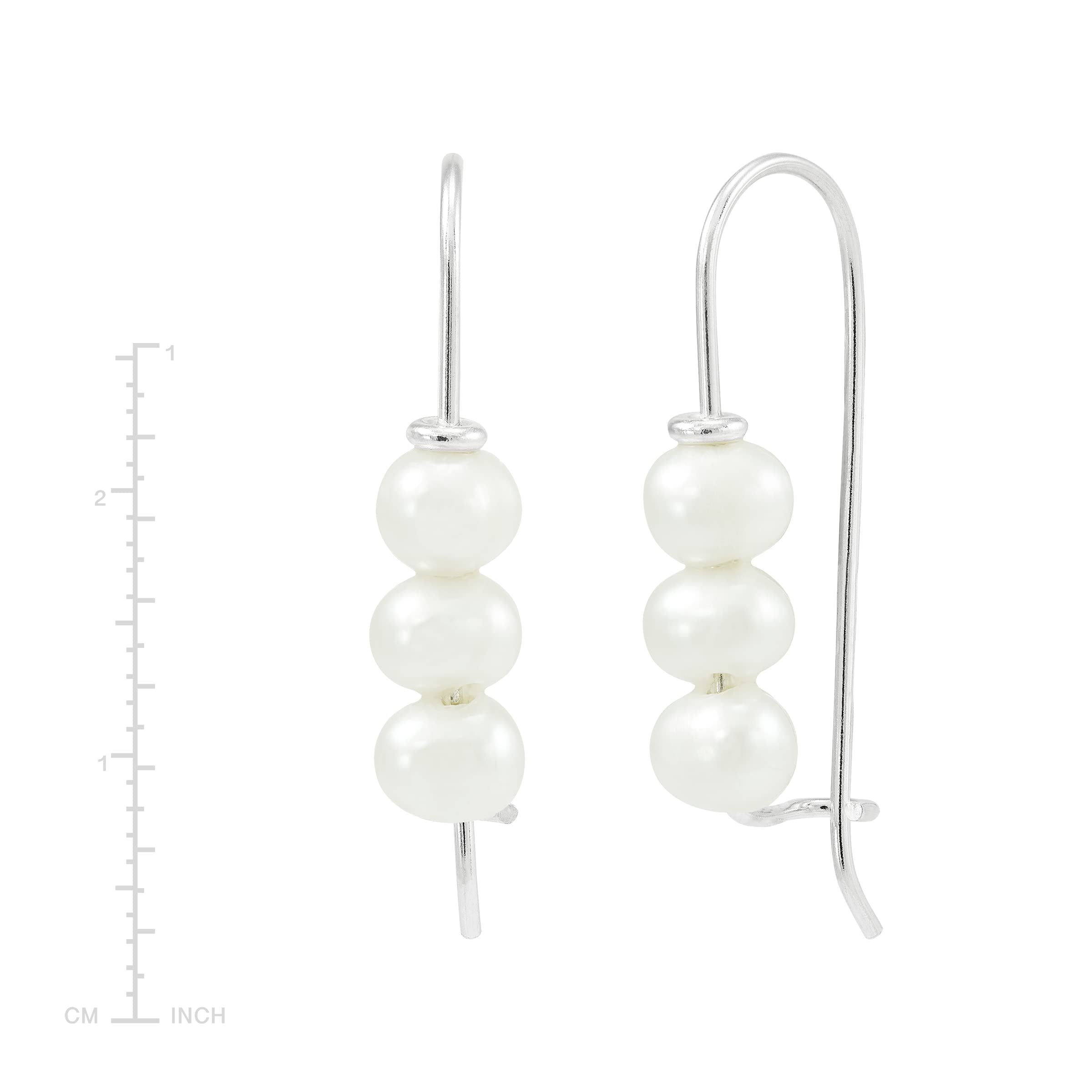 Silpada 'Dots of Joy' Freshwater Cultured Pearl Drop Earrings in Sterling Silver