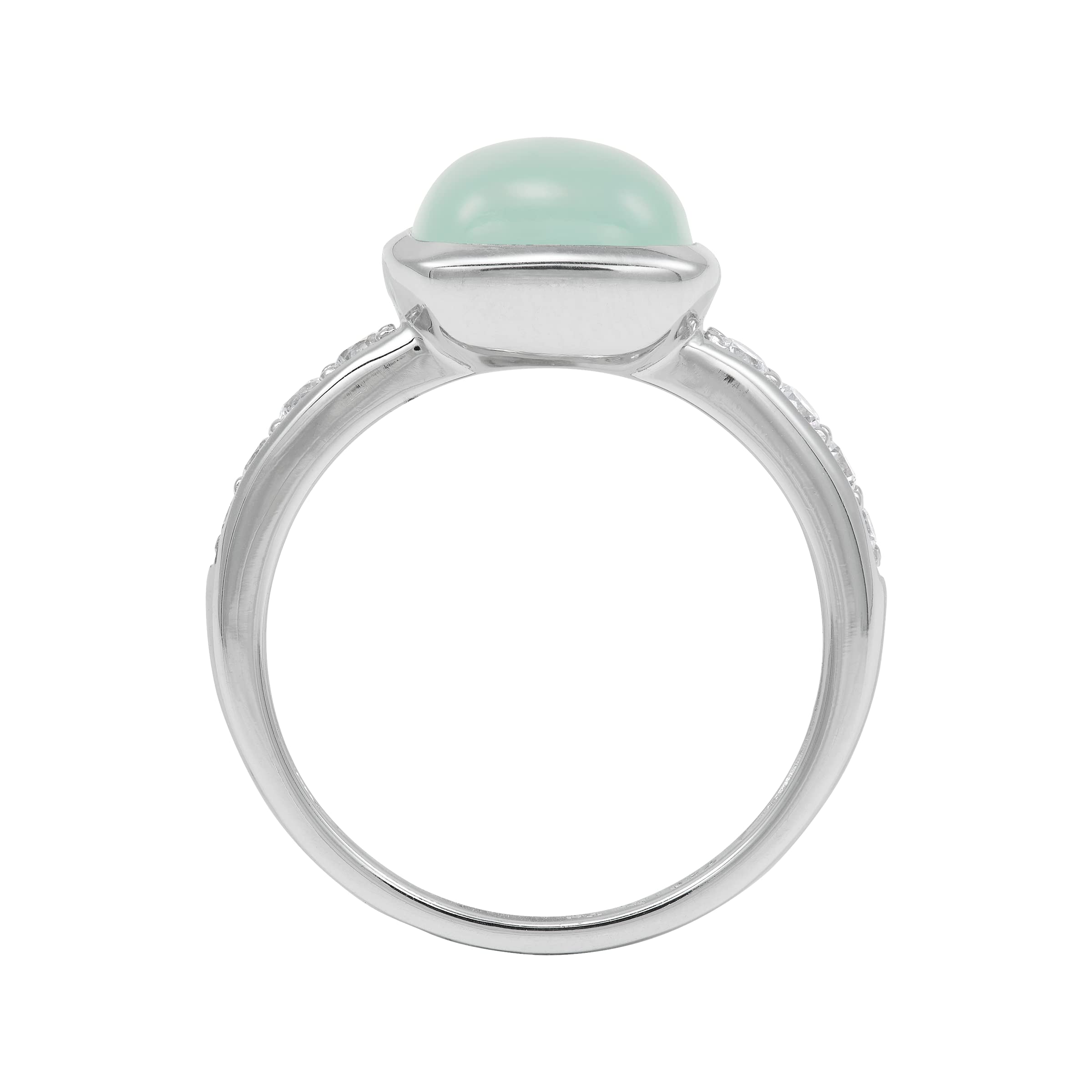 Silpada 'Double Take' Chalcedony Ring in Sterling Silver, Size 9, Size 9