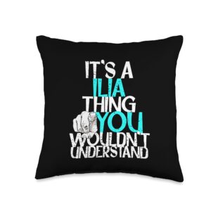 Custom Ilia Gifts & Accessories for Men It's A Ilia Thing You Wouldn't Understand Throw Pillow, 16x16, Multicolor