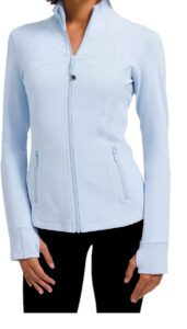 lululemon athletica define jacket (blue linen, 12)