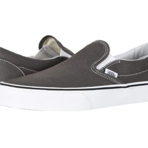 Vans Men's Classic Slip-On Core, Charcoal/White, Size 10.5