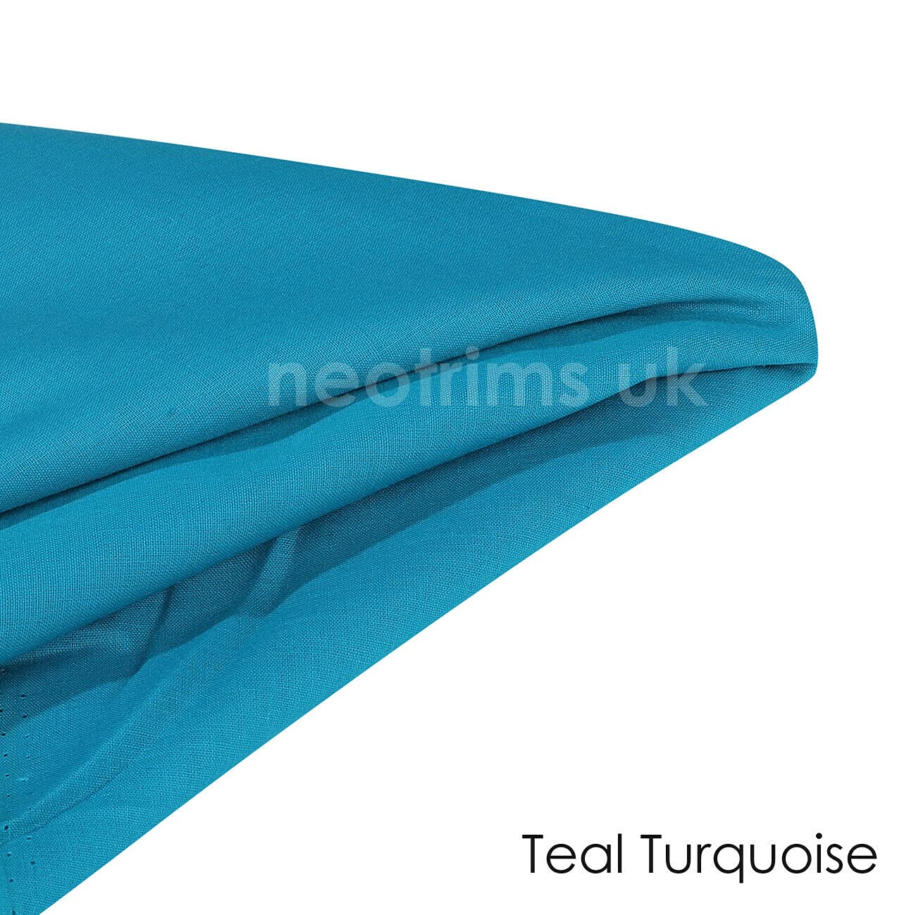 Voile Lawn Fabric, 100% Cotton, Superior Luxury Handle Sheer Gauze Material. Finest Muslin, 17 Colors. Dressmaking, Curtain,Crafts,Face Masks. Neotrims UK. Teal Turquoise, 1 Meters