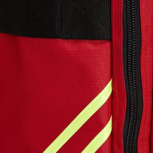 LINE2design Firefighter Gear Bag, Turnout Jumbo Fire Bag with Reflective Trim, Padded Shoulder Strap and Maltese Cross Logo Red Bag