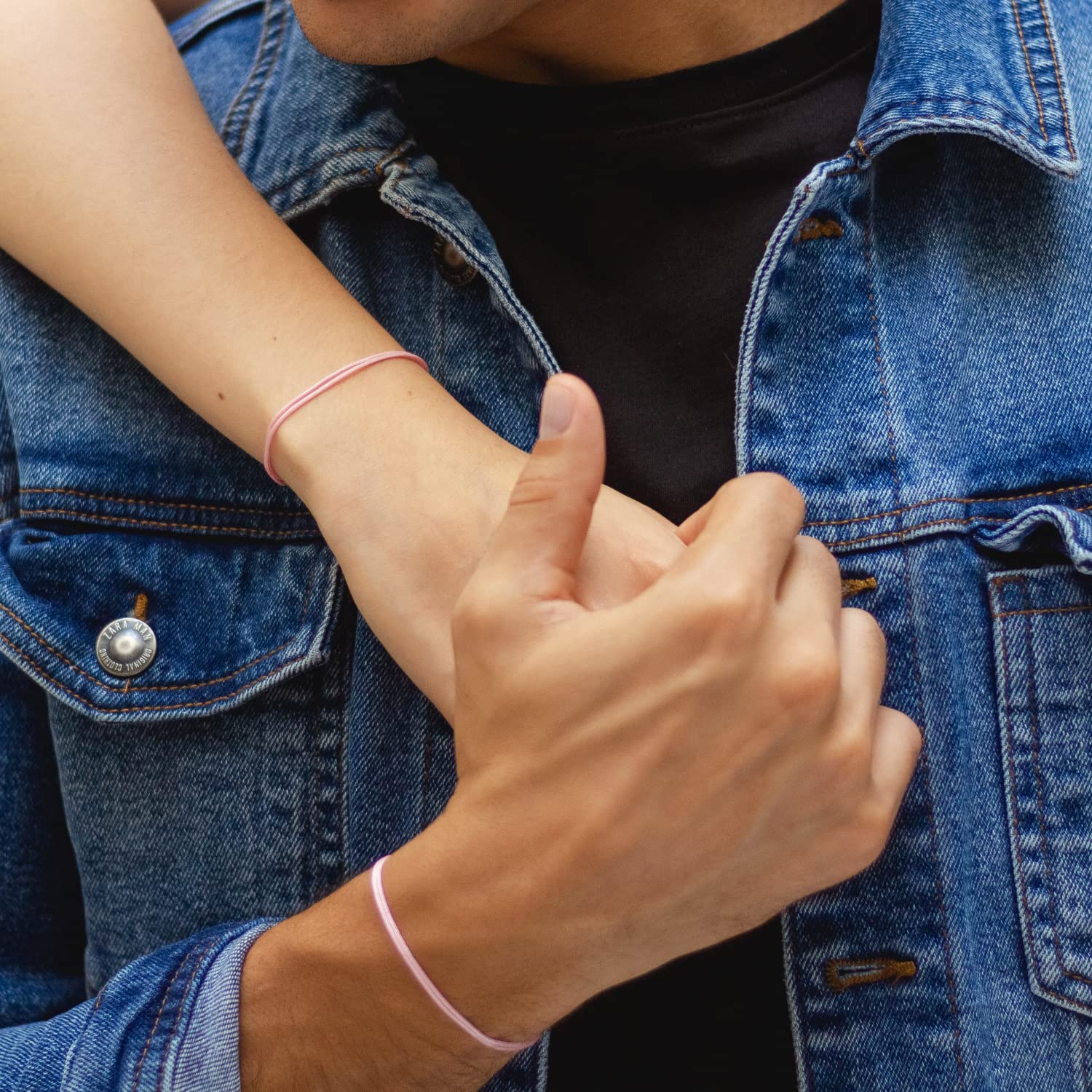 Pink Bracelet for Men Women Adult Unisex - Pink Ribbon Awareness Jewelry Fundraising for a Cause - Adjustable Waterproof String - Nylon cord Surfer Bracelet - Pulsera Rosada Rosa