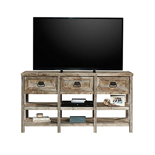 Sauder Granite Trace Credenza, for TVs up to 60", Rustic Cedar Finish