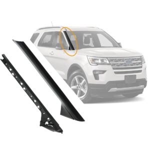 Windshield Trim Molding A-Pillar Set, Compatible with 2011-2019 Ford Explorer,Front Outer & Inner Right Passenger BB5Z7803144AA BB5Z-7803136-AA BB5Z7803136BA BB5Z-7803144-AA 926-451 Window Accessories