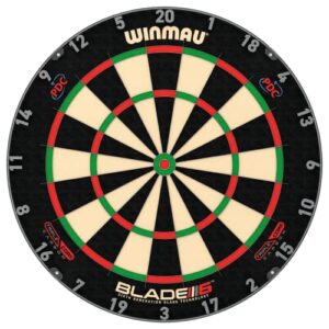 winmau blade 6 triple core professional pdc dartboard with official tournament specifications