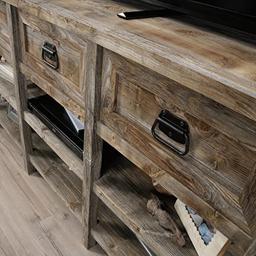 Sauder Granite Trace Credenza, for TVs up to 60", Rustic Cedar Finish