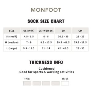 MONFOOT Women's and Men's 4 Pairs Athletic Cushion Mesh Ankle Socks Black Large, multipack