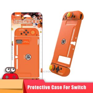 ADYF The Case Anime for Nintendo Switch Anime DBZ Son Goku Hard PC Case Shell for Nintend Switch Game Console Orange Soft Joycon Cover for NS Switch Accessories