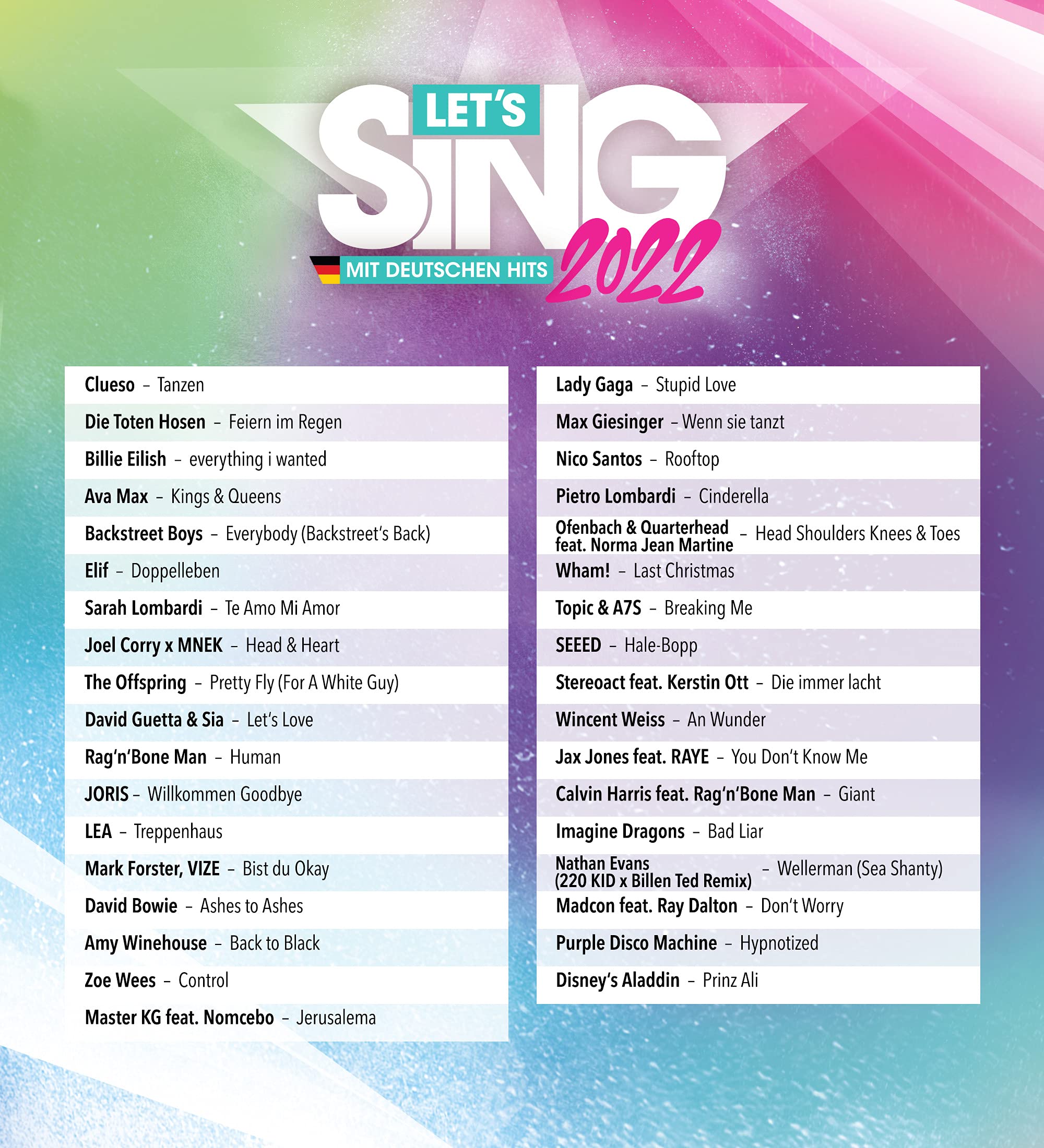 Let's Sing 2022 mit deutschen Hits (PlayStation 5) (AT-PEGI)