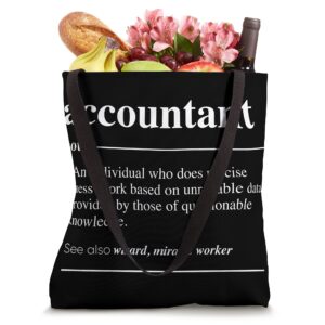 Accountant Definition Funny Noun Tote Bag