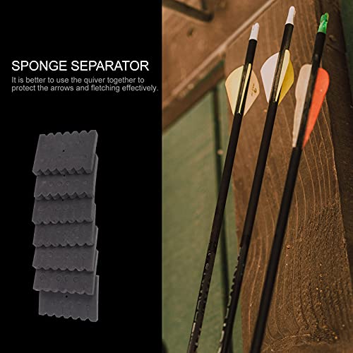 7pcs Arrows Separator EVA Foam Practical Arrows Unique Quiver Holder Separator for Outdoor Black