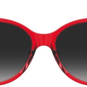 Kate Spade New York Women's Visalia/G/S Cat Eye Sunglasses, Red, 55mm, 16mm