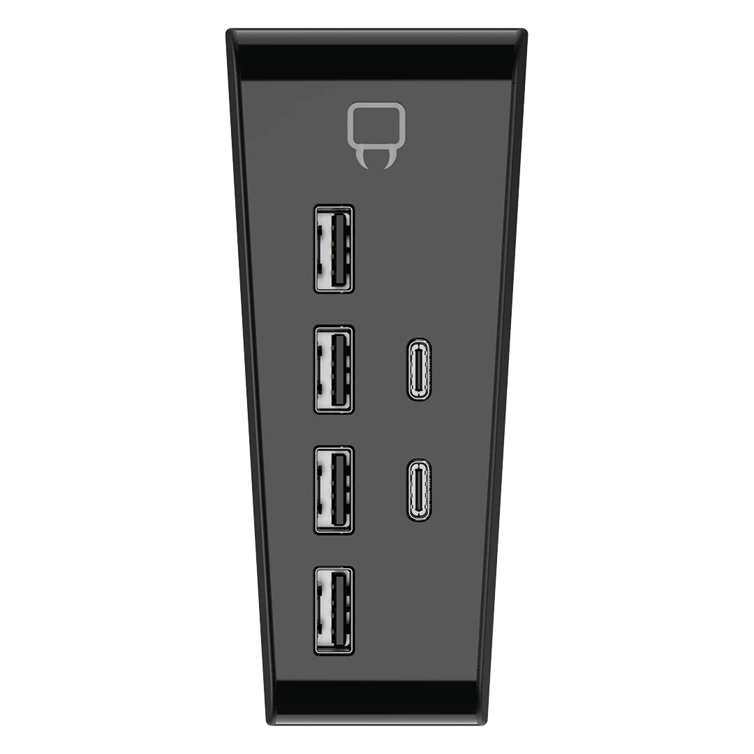 Venom PS5 USB Hub - 6-Port - Includes 4 x USB 2.0 and 2 x USB Type C (PS5)