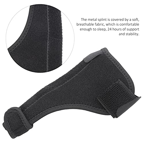 Thumb and Wrist Stabilizer Splint, Thumb Brace Black Adjustable Lightweight Breathable for Arthritis Soft Tissue Injuries of The Thumb