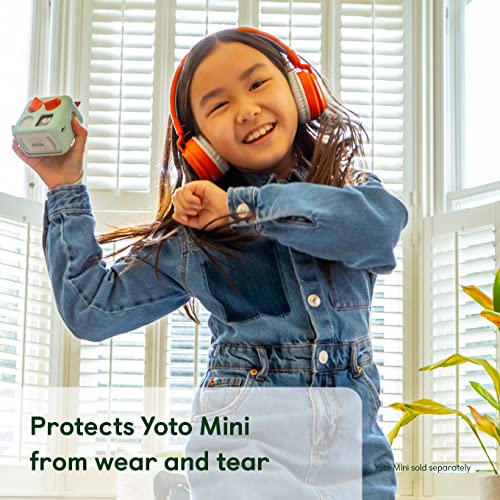 Yoto Mini Adventure Jacket in Fruit Punch (Orange) with Matching Wrist Lanyard – Accessory for Kids Yoto Mini Audio Player, Anti-Slip Silicone Skin Cover, Fitted Protective Sleeve Case