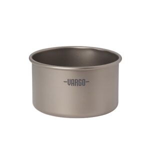 Vargo Titanium BOT Series | BOT BOWL – Add a 400ml Capacity Bowl to your BOT – Ultralight 1.6oz (45g) Backpacking Bowl Nests into Your BOT or BOT HD