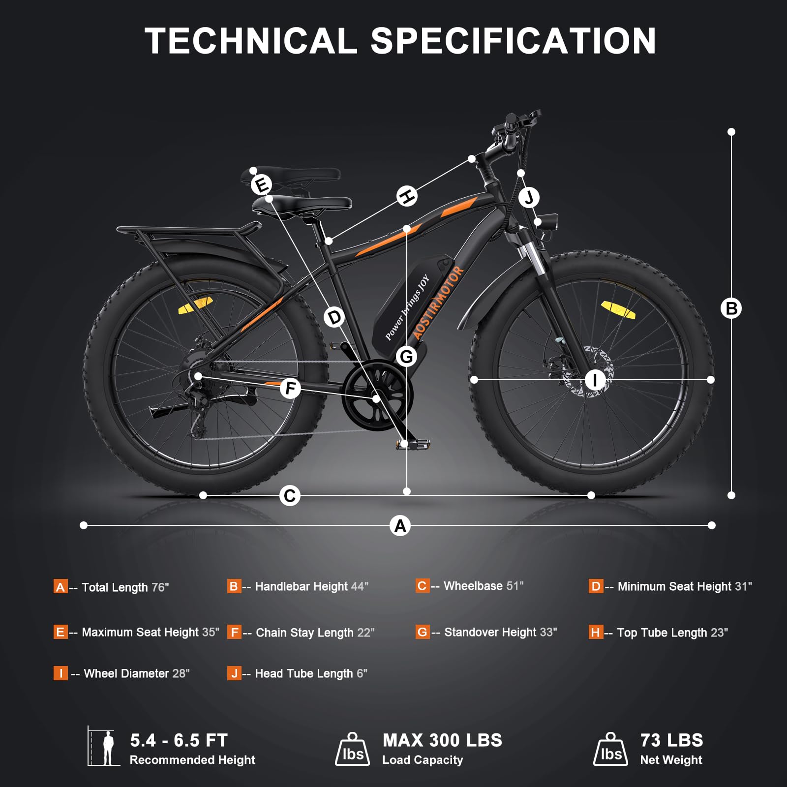 aostirmotor Electric Bike for Adults 750W(1000W Peak) 26"x4.0" Fat Tire EBikes 48V 13AH Removable Battery Adult Electric Bicycles, 28MPH E Bike for Adults, 29+ Miles Long Range Electric Mountain Bike