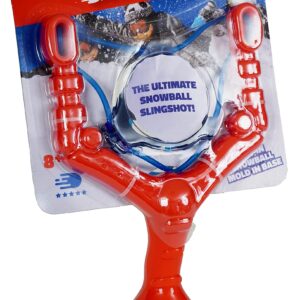 Flexible Flyer Snowball Launcher & Maker. Snow Slingshot for Kids , Red, Small