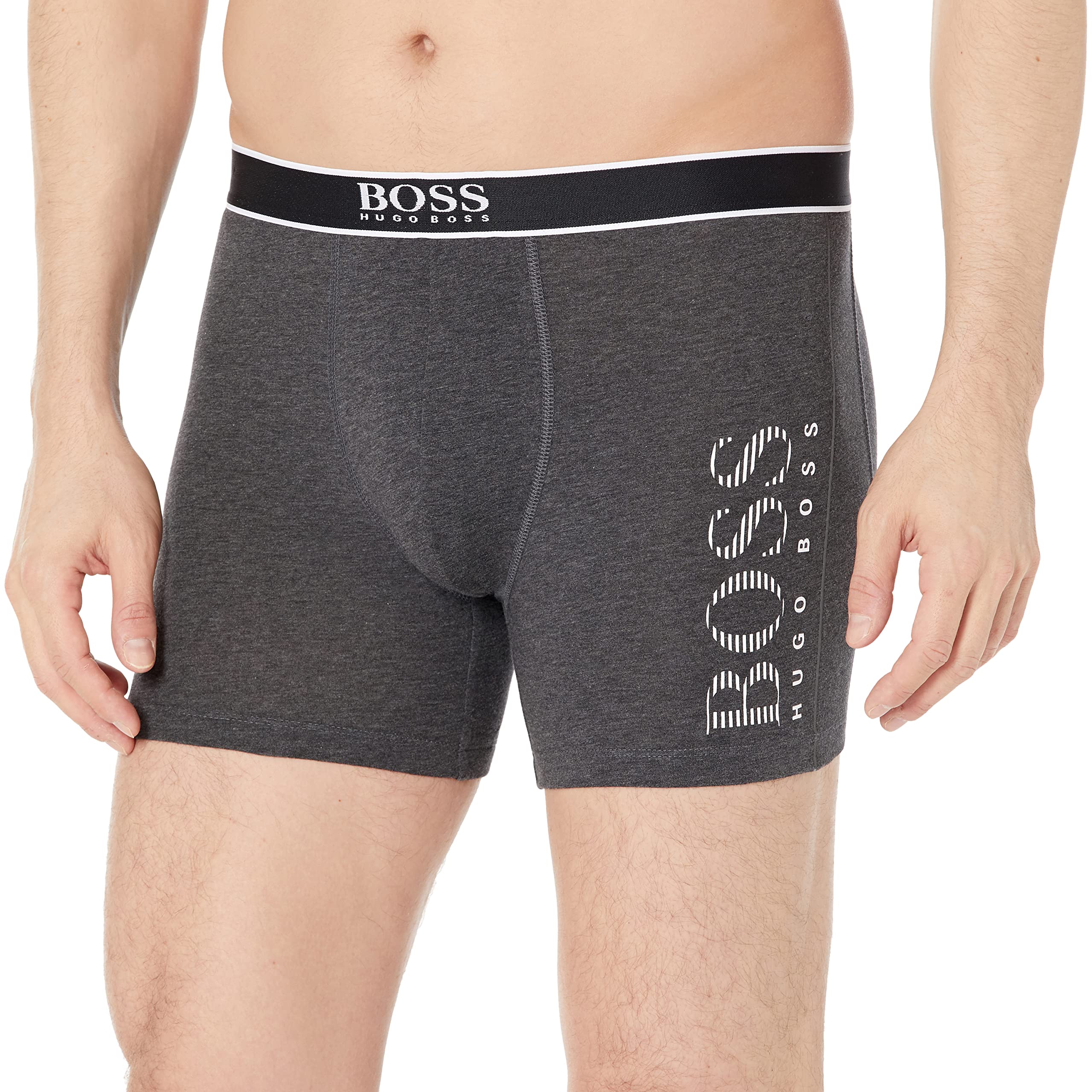 Boss Boxer Brief 24 Logo Graphite Grey