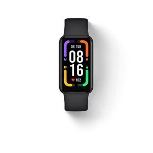 xiaomi redmi smart band pro, 1.47" full amoled display, 110+ fitness modes, up to 14 days battery life, heart rate tracking, 5 atm water resistance, sleep quality tracking, spo₂ monitoring, black