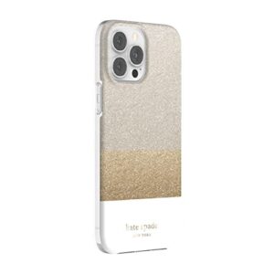 kate spade new york Protective Hardshell Case for iPhone 13 Pro - Glitter Block White