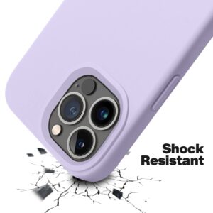 OTOFLY Designed for iPhone 13 Pro Max Case, Silicone Shockproof Slim Thin Phone Case for iPhone 13 Pro Max 6.7 inch (Cloud Mauve)