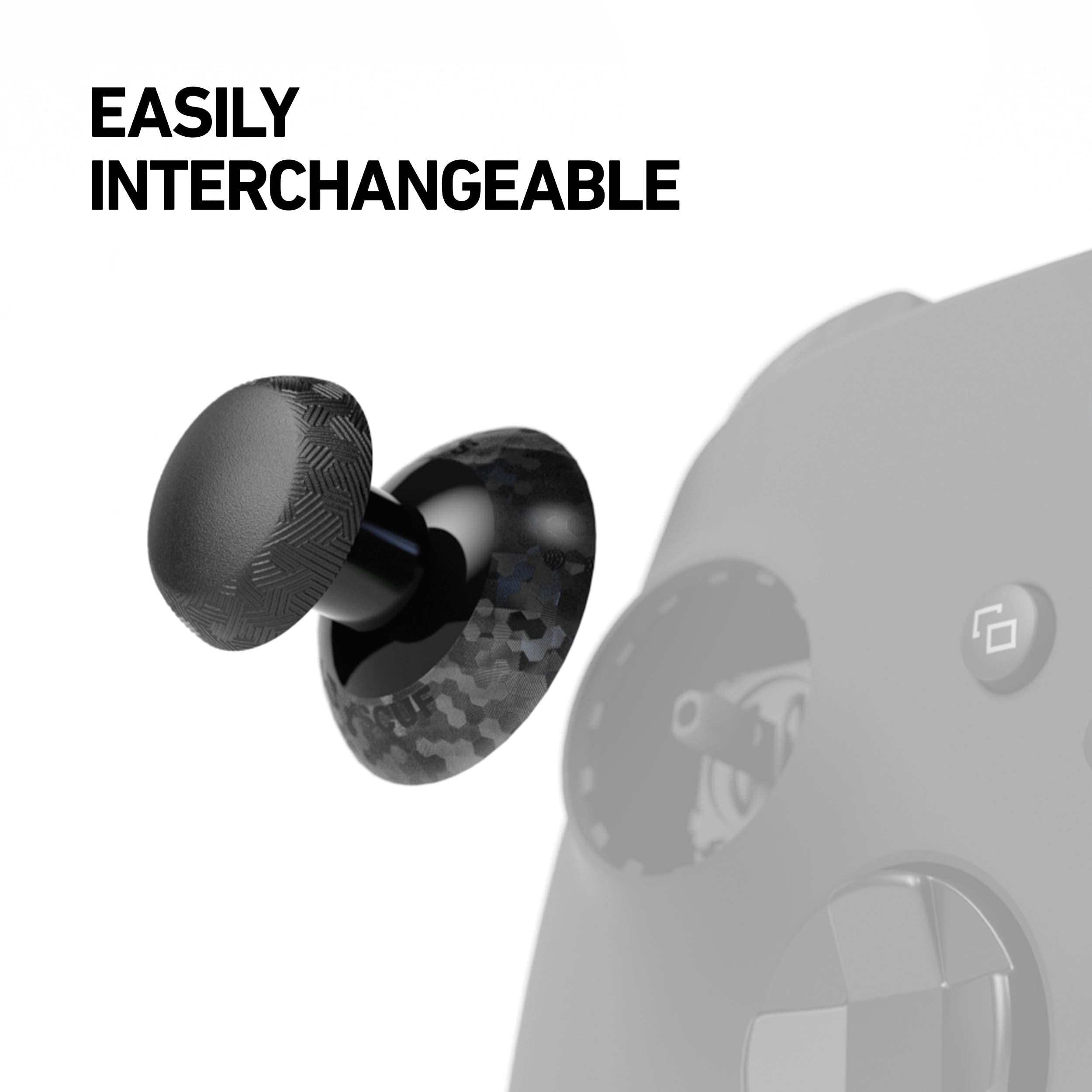 SCUF Instinct Interchangeable Thumbsticks 4 Pack, Replacement Joysticks only Instinct Pro Performance Xbox Series X|S Controller - Black