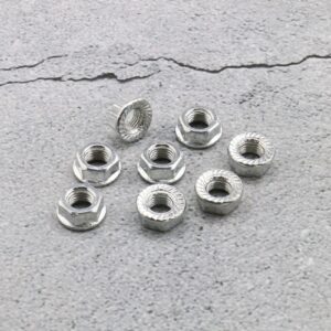 Create idea 8Pcs 5/16'' Bicycle Wheel Axle Track Nuts for Vintage/Traditional Children's Bike Front Wheels Road Bike Mountain Bike and Fixed Gear Bike Wheels Accessories Alloy