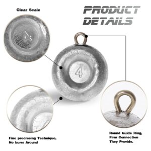 Croch Disc Sinkers Fishing Weights for Saltwater 1oz 2oz 3oz 4oz