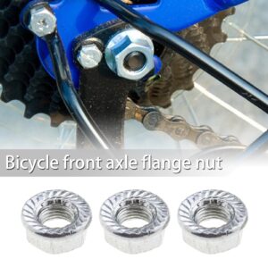 Create idea 8Pcs 5/16'' Bicycle Wheel Axle Track Nuts for Vintage/Traditional Children's Bike Front Wheels Road Bike Mountain Bike and Fixed Gear Bike Wheels Accessories Alloy