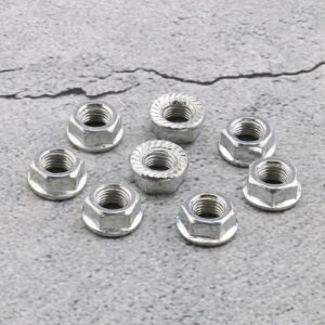 Create idea 8Pcs 5/16'' Bicycle Wheel Axle Track Nuts for Vintage/Traditional Children's Bike Front Wheels Road Bike Mountain Bike and Fixed Gear Bike Wheels Accessories Alloy