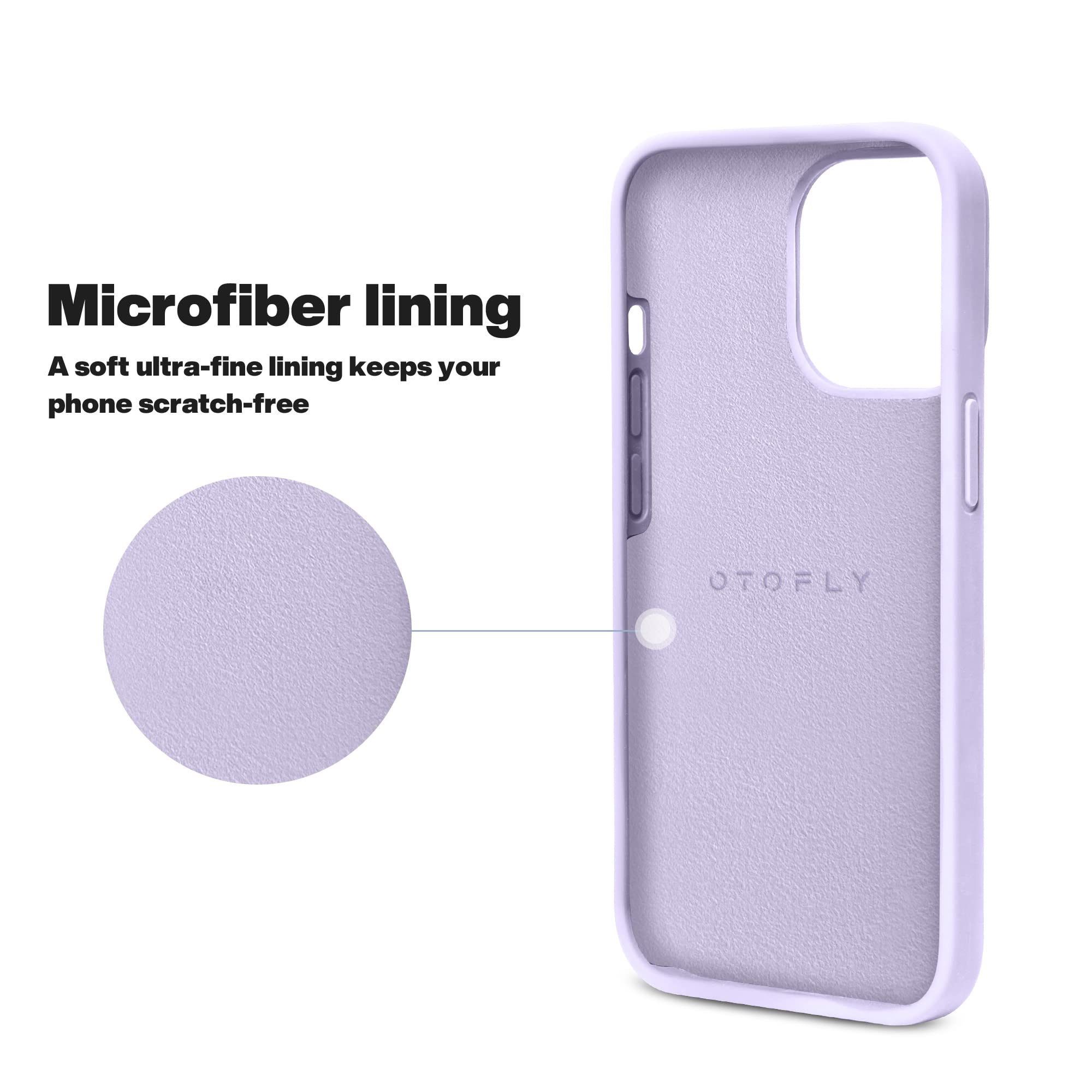 OTOFLY Designed for iPhone 13 Pro Max Case, Silicone Shockproof Slim Thin Phone Case for iPhone 13 Pro Max 6.7 inch (Cloud Mauve)