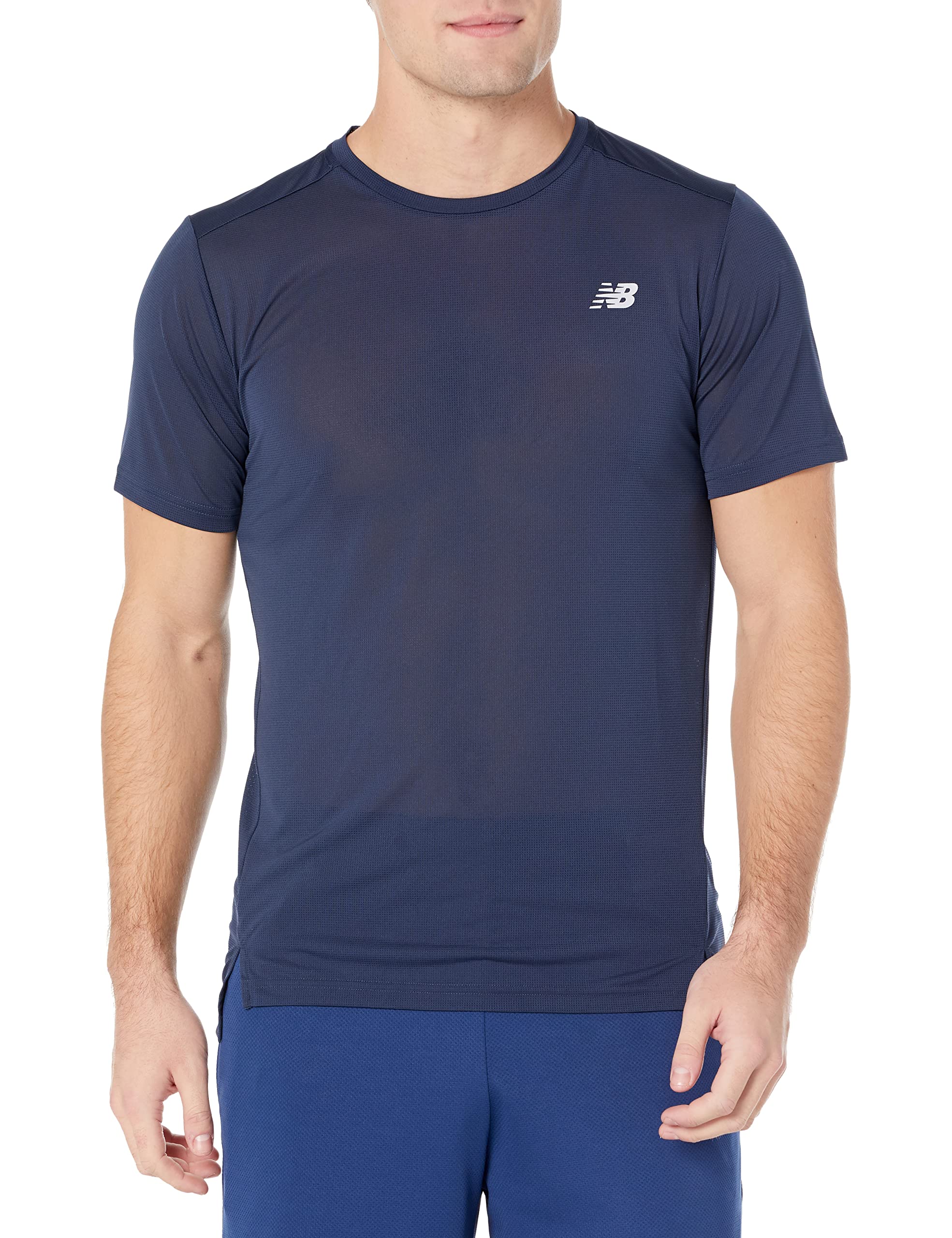 New Balance Men's Accelerate Short Sleeve 22, Natural Indigo, Medium